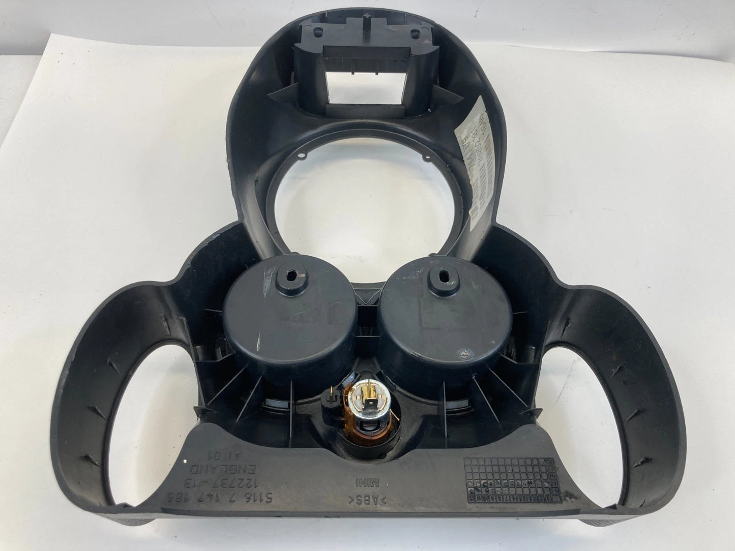 02-08 MINI COOPER FRONT CENTER CONSOLE SHIFTER TRIM CUP HOLDER OEM 51167147186