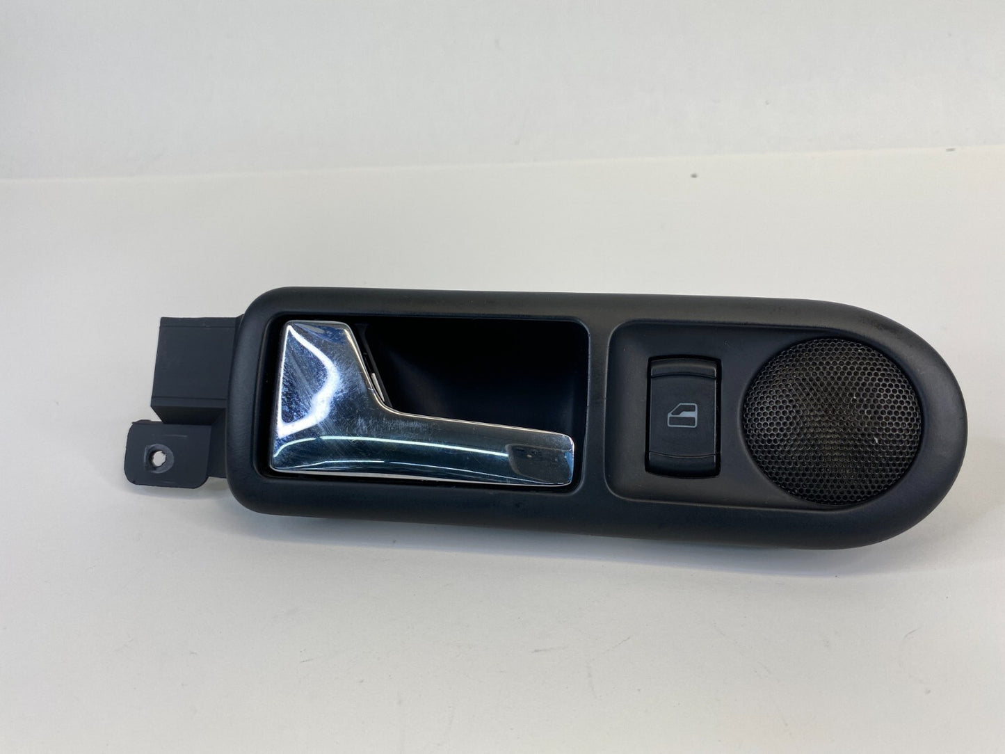 01-05 VW Passat Rear Left Interior Door Handle w Switch & Tweeter 3B0839113 OEM