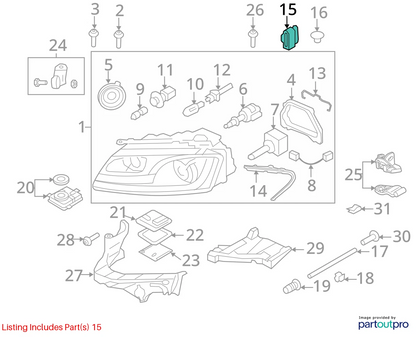 2006-2011 AUDI A6 LEFT SIDE WIRING WIRE HARNESS PLUG PIGTAIL 1J0-973-737 OEM