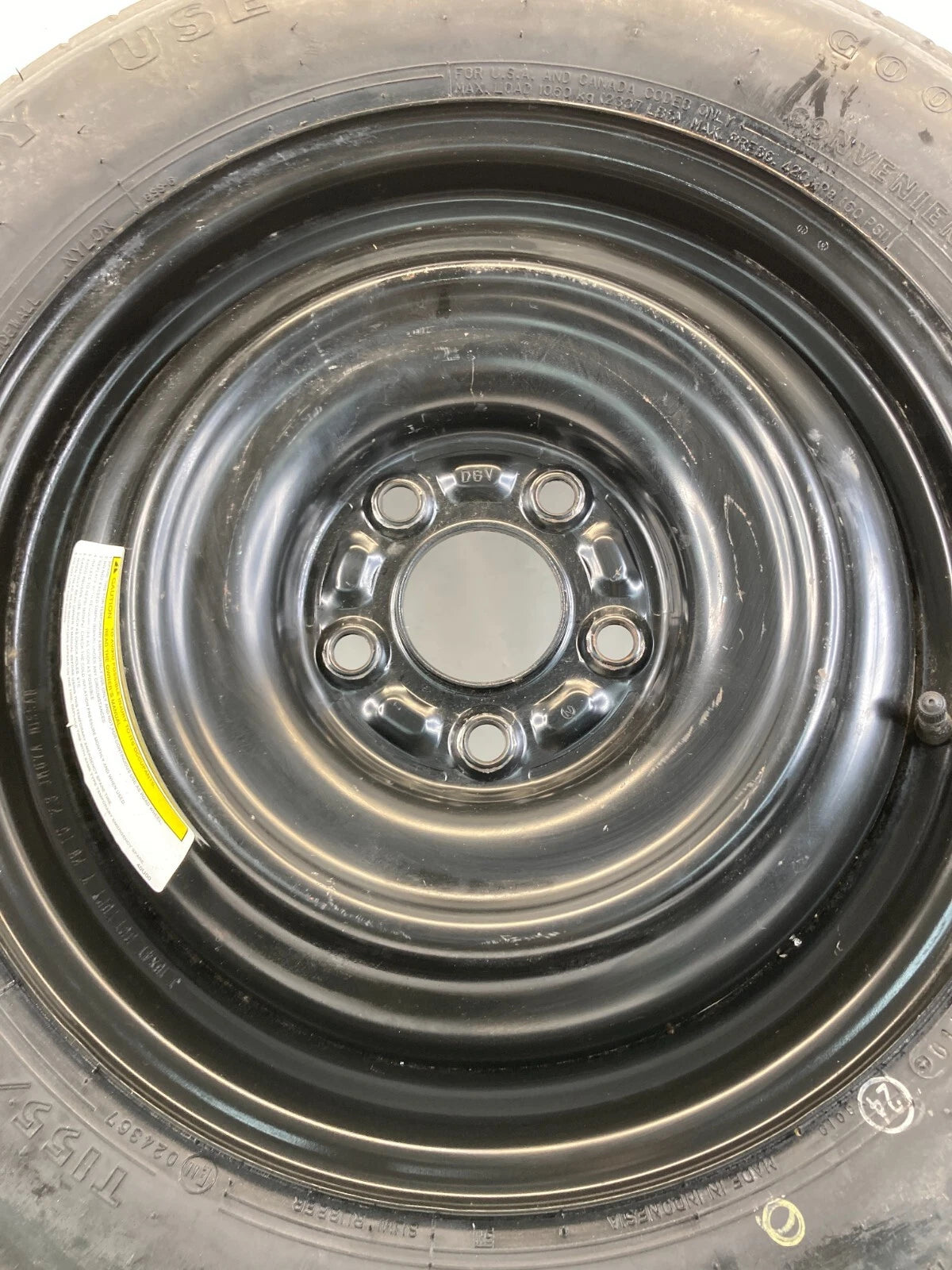 2011-2020 NISSAN ROGUE EMERGENCY SPARE TIRE WHEEL COMPACT DONUT T155/90D16 OEM