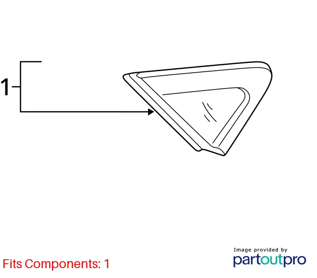 2011-2016 HYUNDAI ELANTRA REAR RIGHT EXTERIOR APPLIQUE TRIM MOLDING 87820-3X000