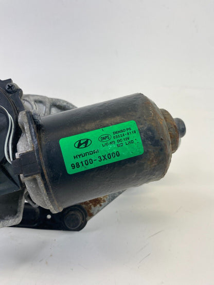 11-16 Hyundai Elantra Front Windshield Wiper Motor w/ Linkage 98100-3X000 OEM