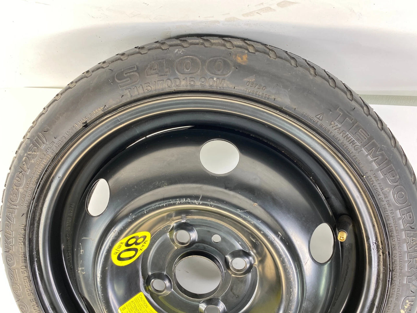 06-11 HYUNDAI ACCENT EMERGENCY SPARE TIRE WHEEL DONUT T115/70D15 R15 52910-1G850