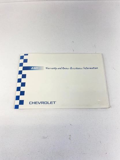 2004 CHEVROLET IMPALA OWNER'S MANUAL WARRANTY INFORMATION BOOK W/ CASE OEM