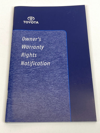 2009 Toyota Corolla Owners Manual & Warranty Information Guide Maintenance Book