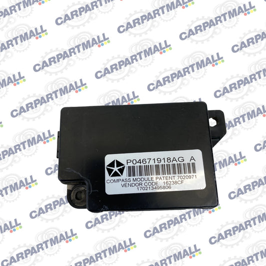 2011-2014 DODGE AVENGER 2.4L COMPASS & TEMPERATURE CONTROL MODULE P04671918AG