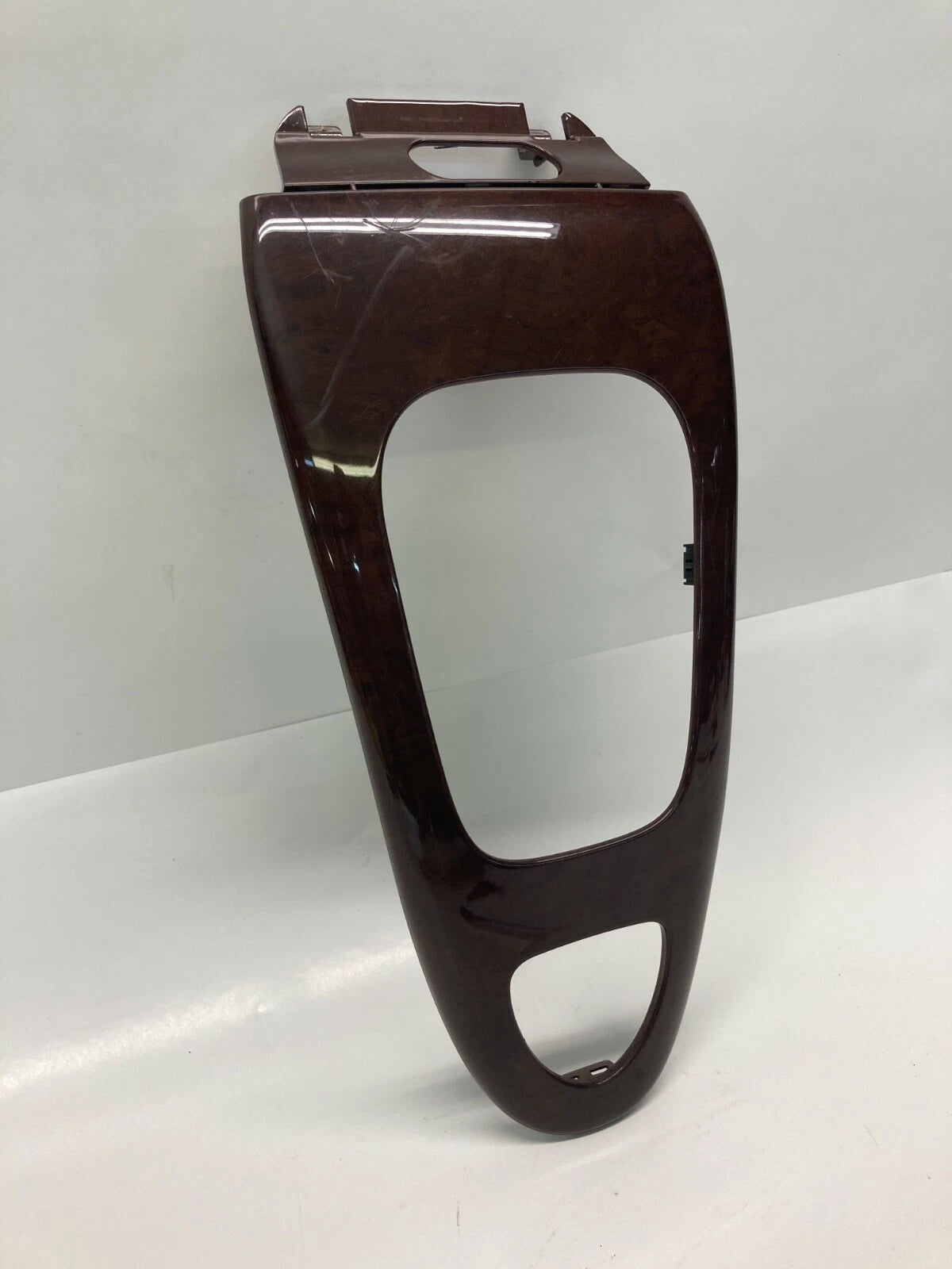 2007-2011 SAAB 9-3 CENTER CONSOLE AT SHIFT SHIFTER COVER PLATE TRIM BEZEL WOOD