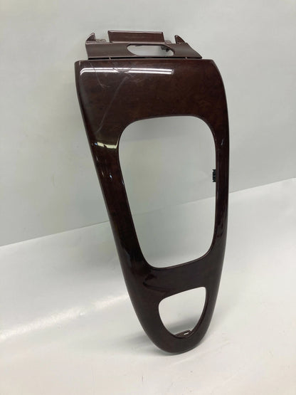 2007-2011 SAAB 9-3 CENTER CONSOLE AT SHIFT SHIFTER COVER PLATE TRIM BEZEL WOOD
