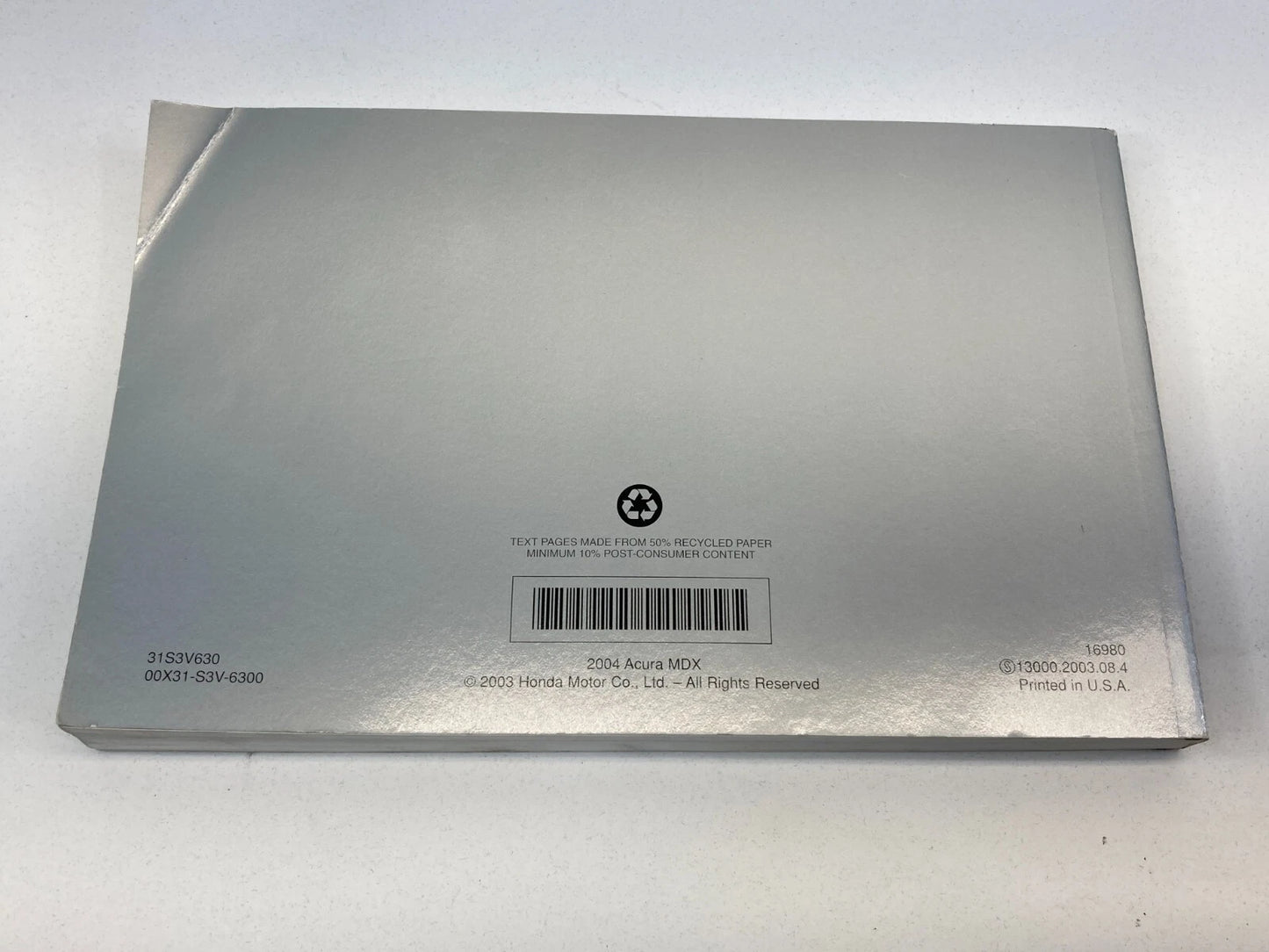 2004 04 ACURA MDX OWNERS MANUAL CONSUMER INFO WARRANTY BOOK W/ CASE OEM