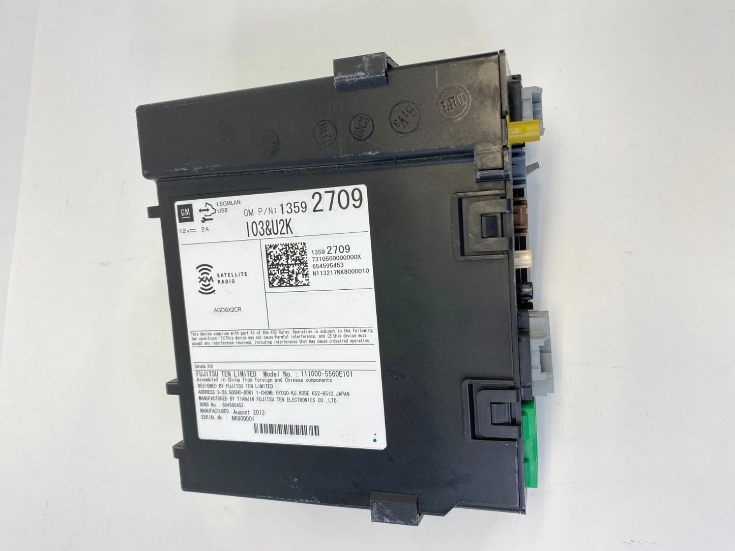 2013-2014 CADILLAC ATS SATELLITE RADIO UNIT RECEIVER MODULE OEM 13592709