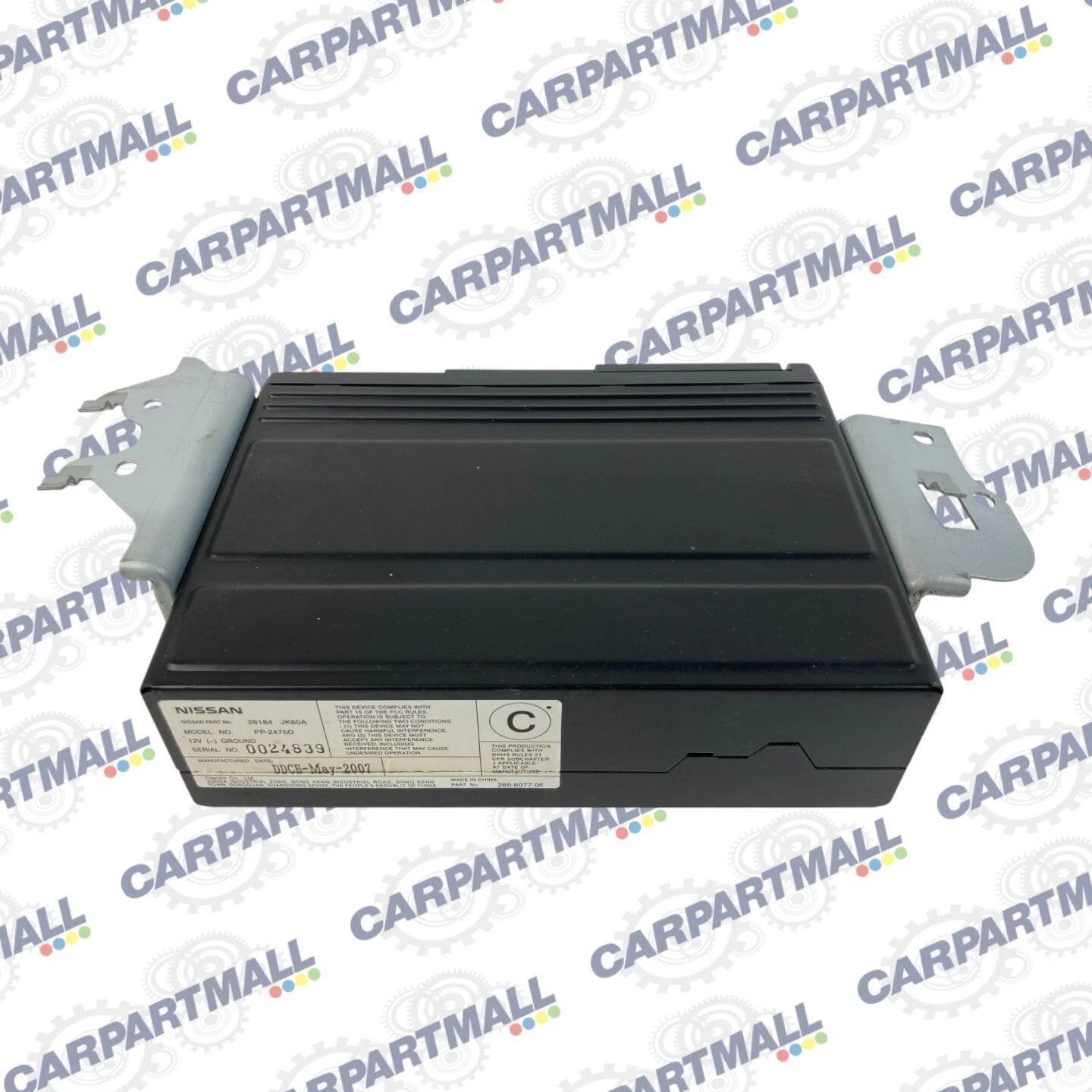 2007 2008 INFINITI G35 SEDAN TRUNK MOUNTED 6 DISC CD CHANGER PLAYER 28184-JK60A