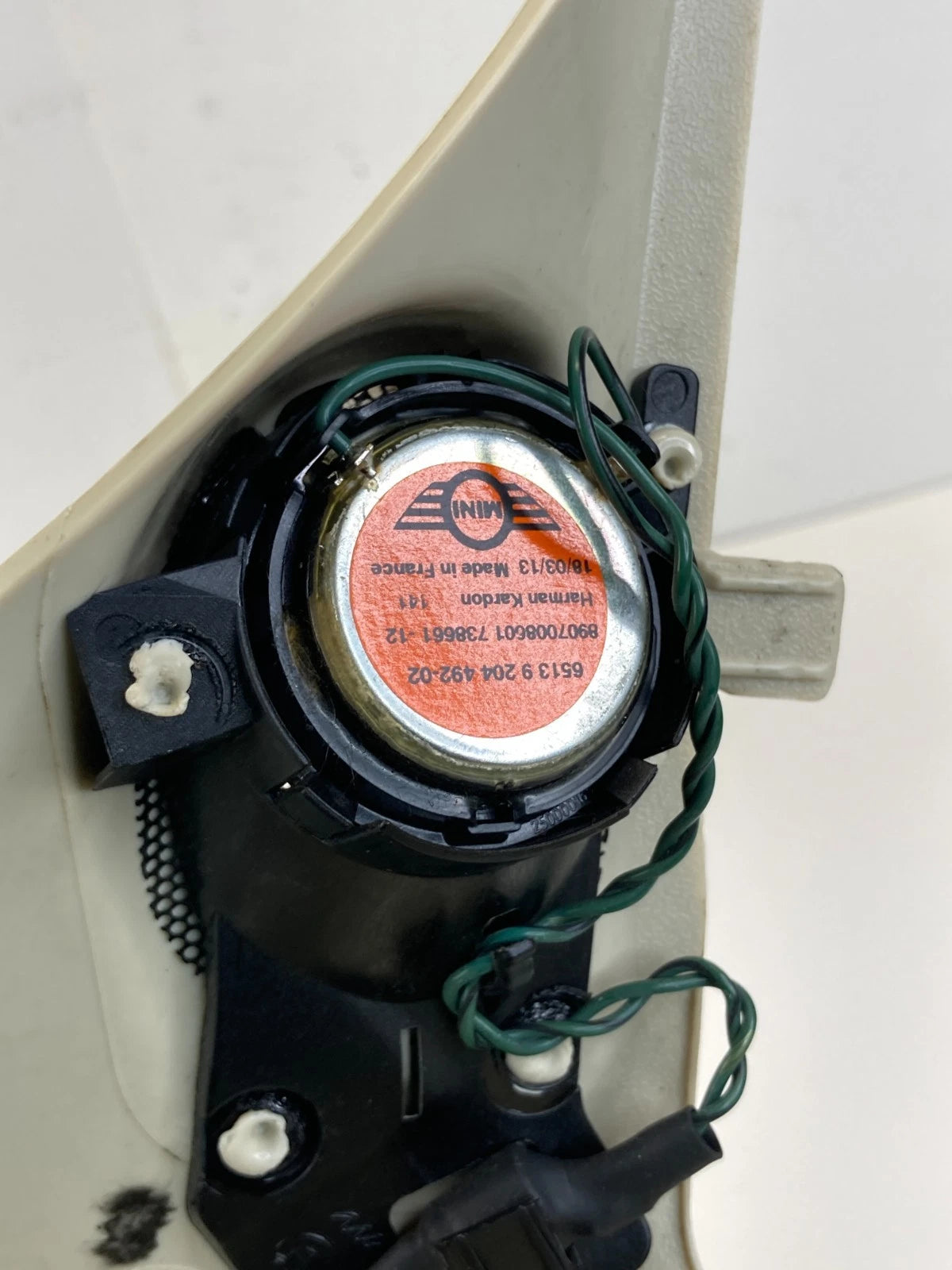 2011-2014 Mini Cooper Front Right Windshield A Pillar Cover Trim w/ Tweeter OEM