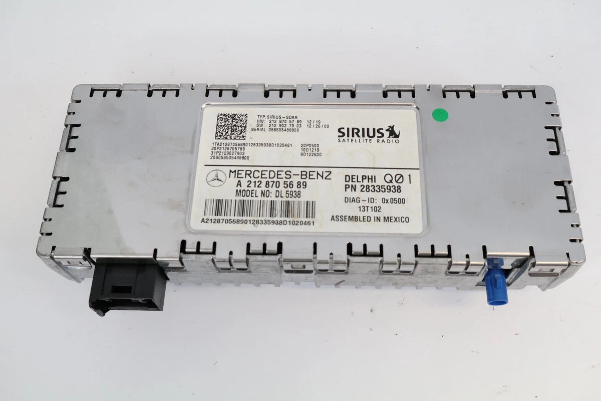 10-16 MERCEDES-BENZ E350 E550 SIRIUS SATELLITE RADIO AUDIO MODULE OEM 2128705689