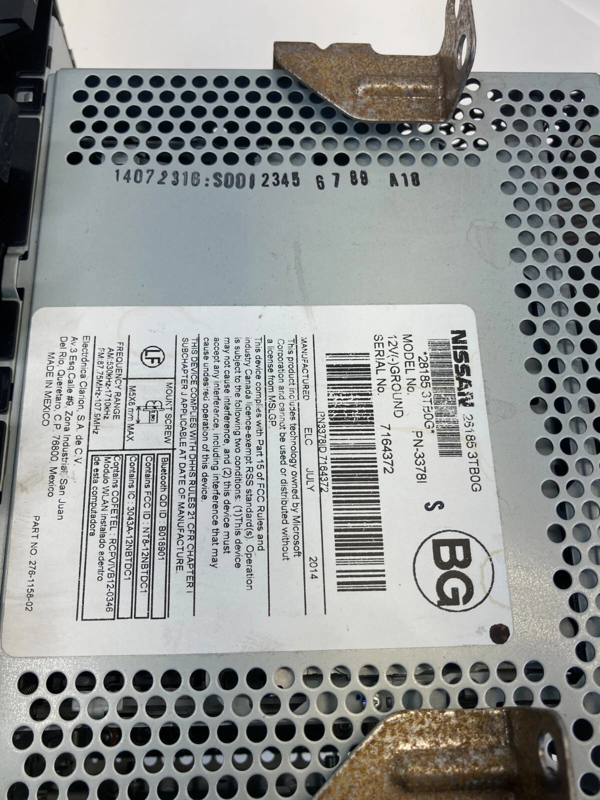 2013-2015 Nissan Altima AM/FM Radio MP3 CD Disc Player Receiver 281853TB0G OEM