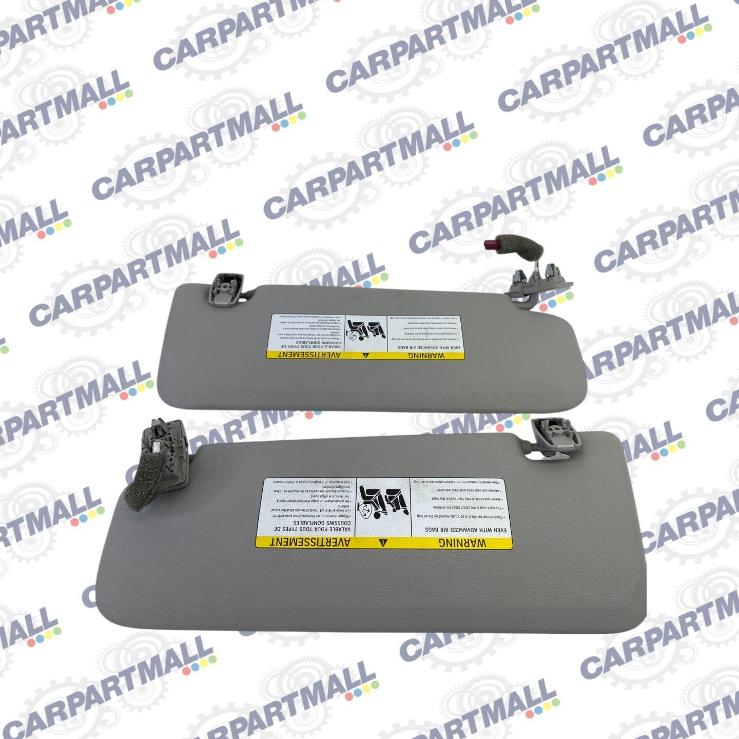 2011-2017 BMW X3 Front Left & Right Windshield Sun Visor Sunvisor Set Pair OEM