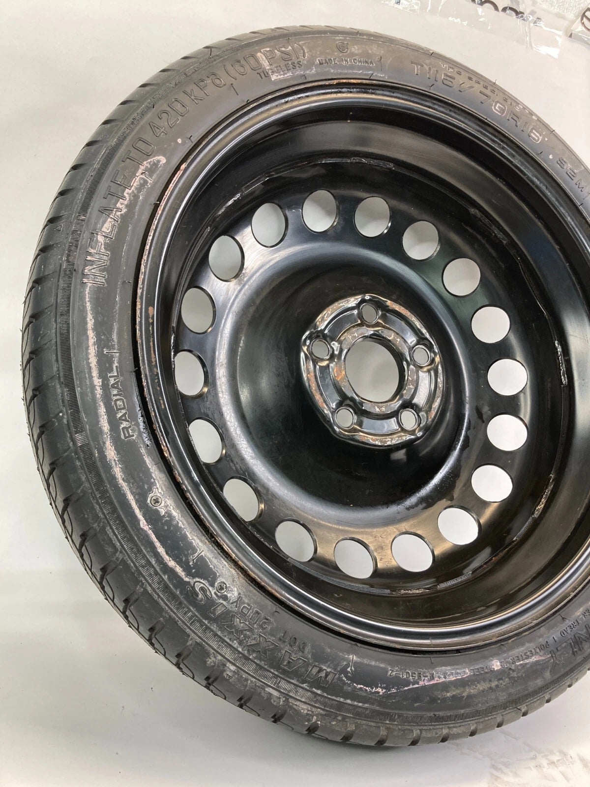 2012-2020 CHEVROLET SONIC EMERGENCY SPARE TIRE COMPACT DONUT 115/70D16 R16