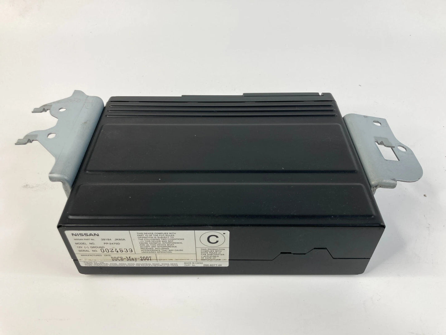 2007 2008 INFINITI G35 SEDAN TRUNK MOUNTED 6 DISC CD CHANGER PLAYER 28184-JK60A