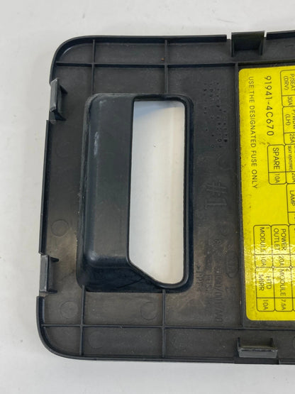14 15 KIA OPTIMA 2.4L DASH LOWER LEFT SIDE OBD FUSE BOX TRIM COVER 91941-4C670