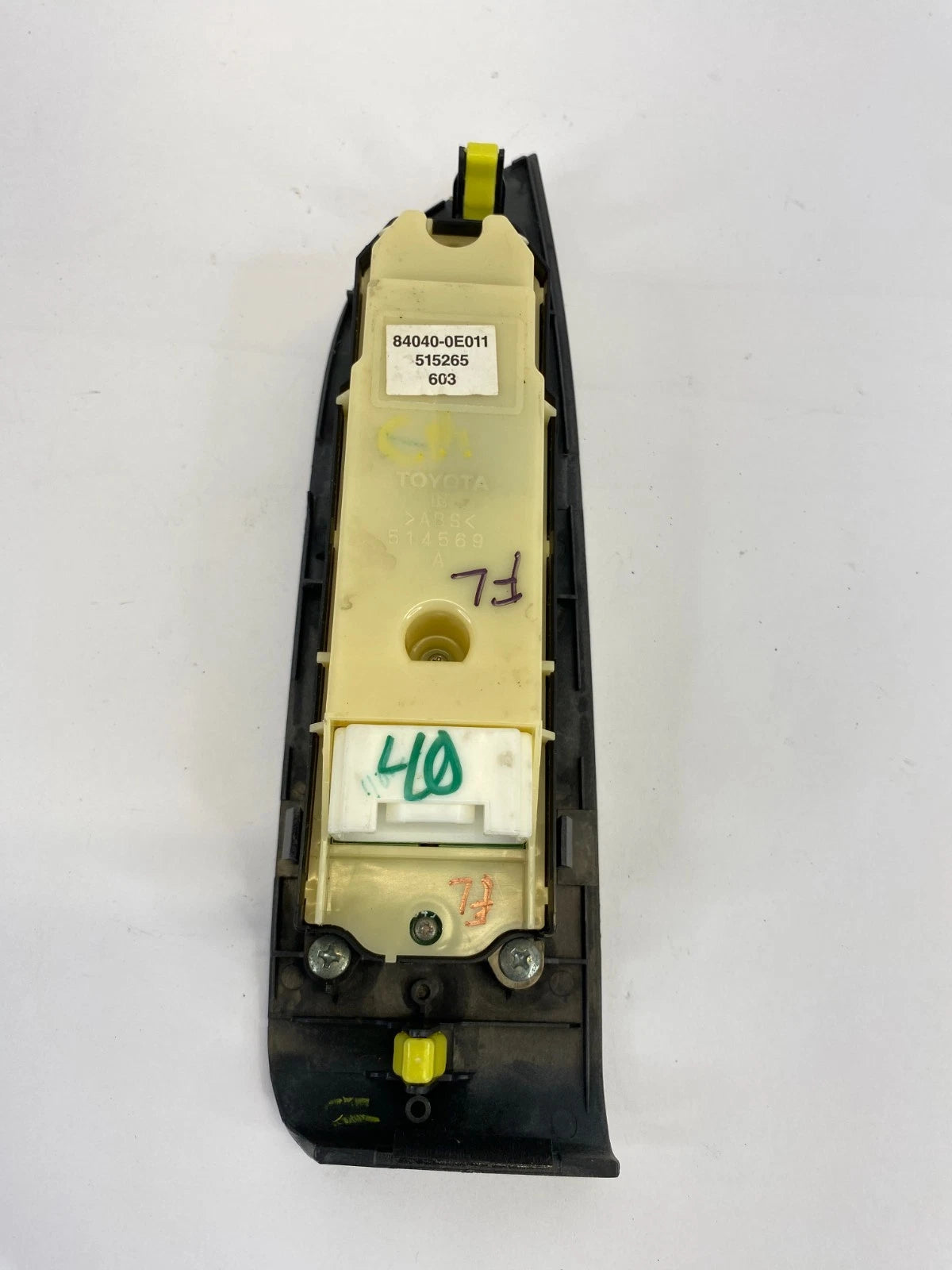 07-09 LEXUS RX350 FRONT LEFT MASTER WINDOW & LOCK SWITCH W/ BEZEL 84040-0E011