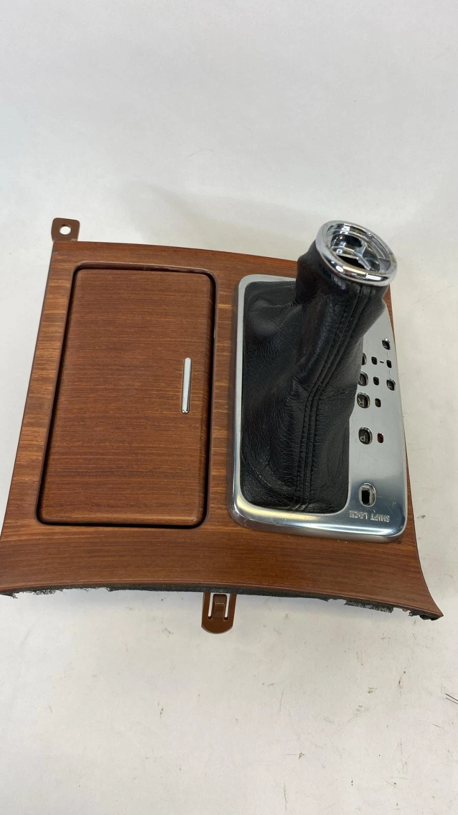 2006-2008 INFINITI M35 AUTO TRANS CENTER CONSOLE SHIFT SHIFTER BOOT & BEZEL WOOD