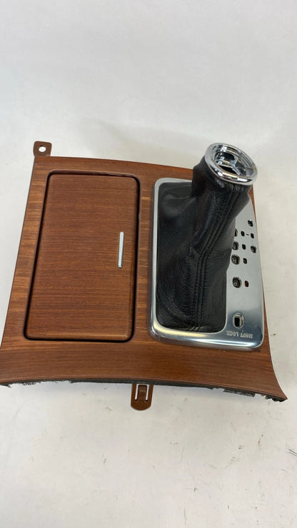 2006-2008 INFINITI M35 AUTO TRANS CENTER CONSOLE SHIFT SHIFTER BOOT & BEZEL WOOD