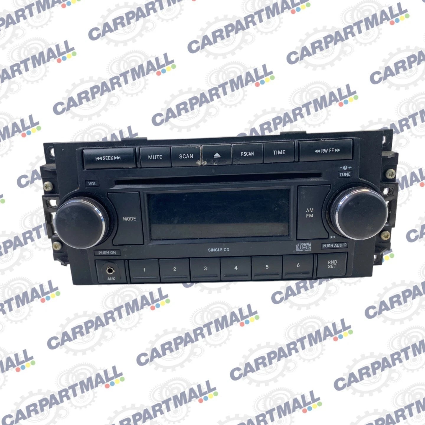 2008 DODGE JEEP AM FM CD PLAYER RADIO RECEIVER MP3 AUX AUDIO P05064171AK OEM