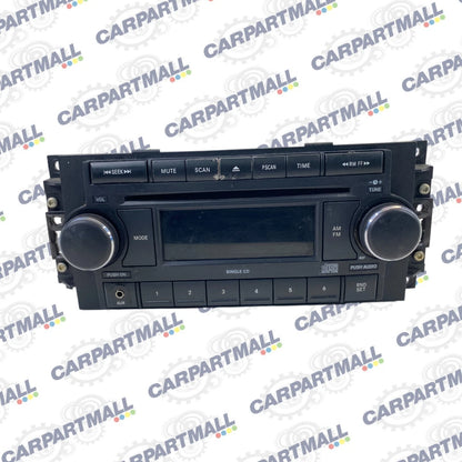 2008 DODGE JEEP AM FM CD PLAYER RADIO RECEIVER MP3 AUX AUDIO P05064171AK OEM