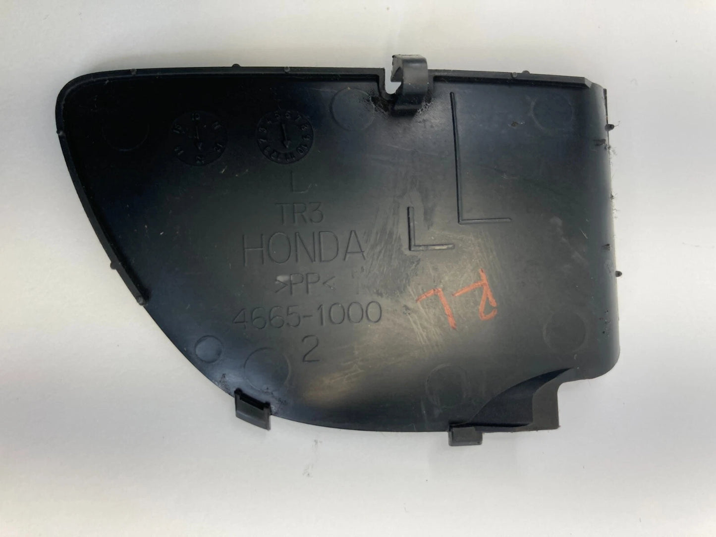 12-15 HONDA CIVIC SEDAN REAR LEFT INTERIOR SIDE DOOR HANDLE CAP TRIM 46651000