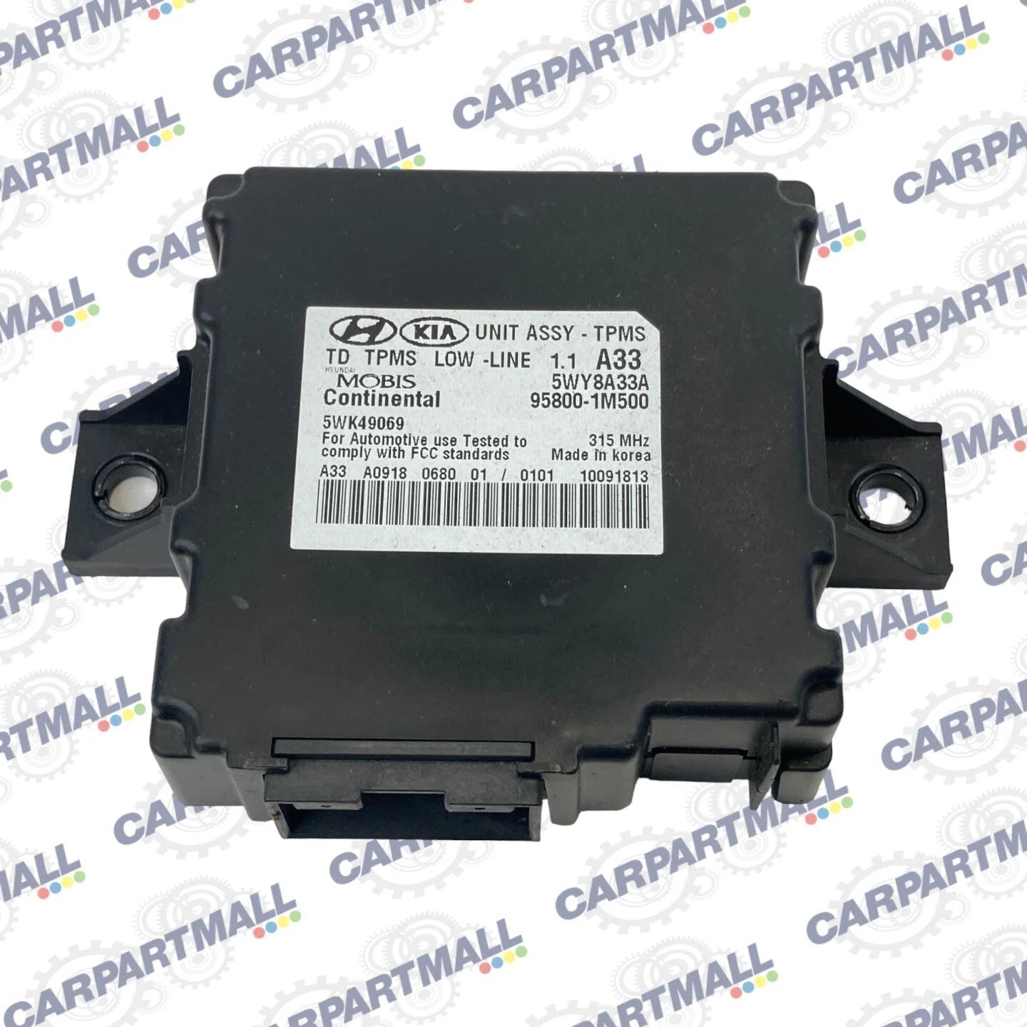 2010-2013 KIA FORTE AT TPMS TIRE PRESSURE CONTROL MODULE UNIT 95800-1M500 OEM