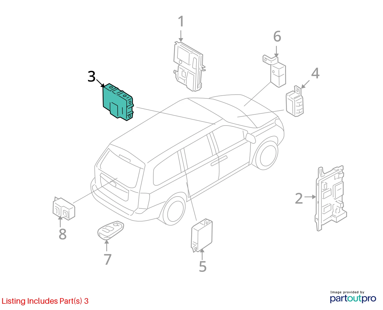 07 08 HYUNDAI SANTA FE TIRE PRESSURE MONITORING SYSTEM CONTROL MODULE 958004D100