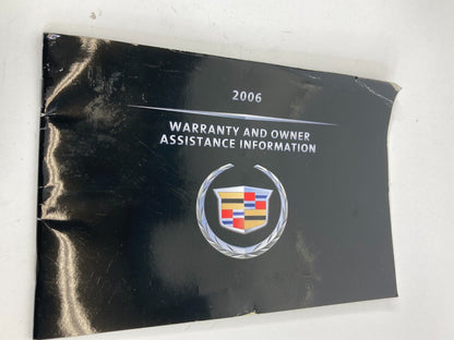 2006 Cadillac CTS Warranty Owners Assistance Information Set Onstar Guide OEM