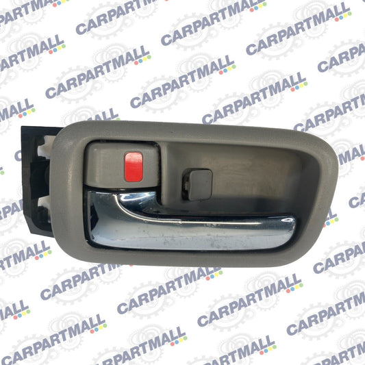 01-07 Toyota Highlander Rear Left Side Inner Door Handle W/ Bezel 69206-30150