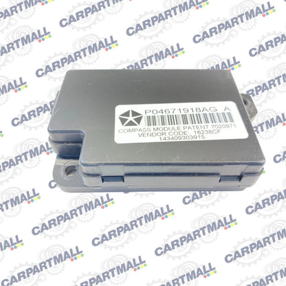 2009-2016 CHRYSLER TOWN & COUNTRY REMOTE COMPASS CONTROL MODULE UNIT 04671918AG