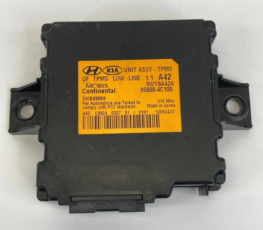 2012 2013 KIA OPTIMA 2.4L SEDAN TIRE PRESSURE MONITOR CONTROL MODULE 95800-4C100