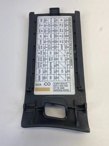 2003-2007 HONDA ACCORD LEFT SIDE FUSE BOX DOOR LID COVER BEZEL 83162-SDA-A000