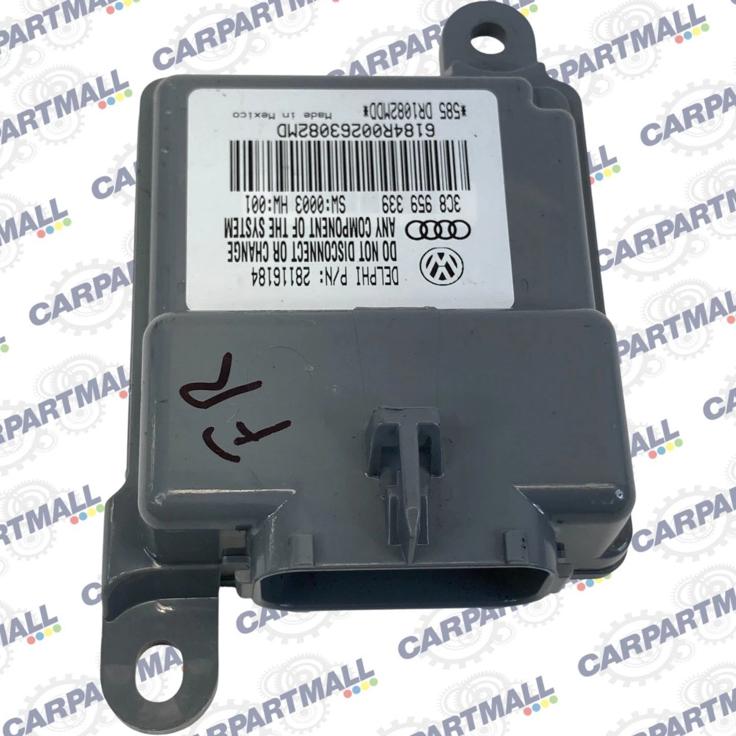 09-17 VW VOLKSWAGEN CC FRONT RIGHT SIDE SEAT OCCUPANT SENSOR MODULE 3C8-959-339
