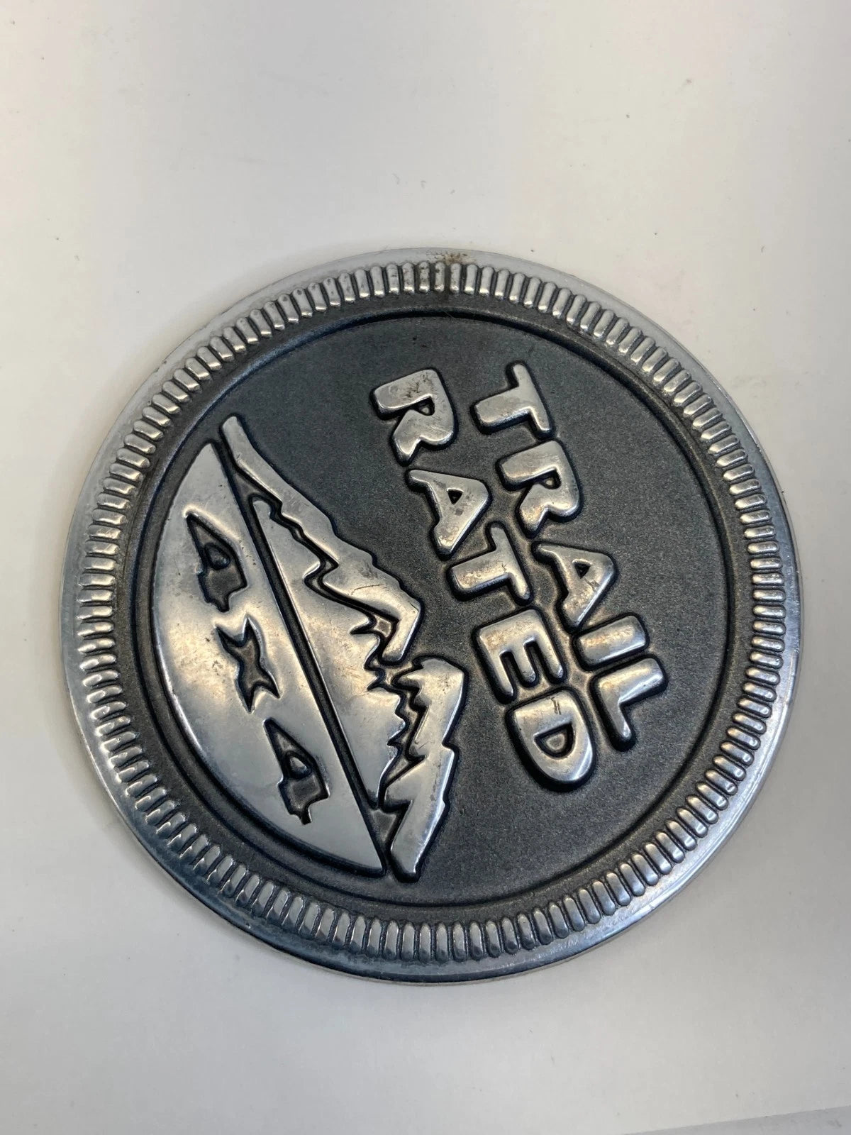 2008-2012 JEEP LIBERTY FRONT LEFT FENDER TRAIL RATED 4X4 EMBLEM LOGO BADGE OEM