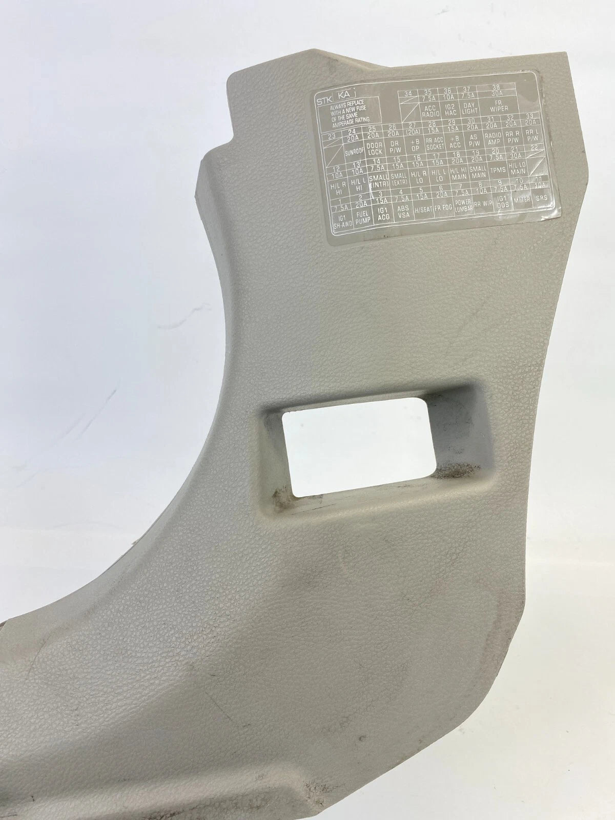 07-12 ACURA RDX LOWER DASH LEFT SIDE KICK PANEL COVER TRIM 83161-STK-A000 OEM
