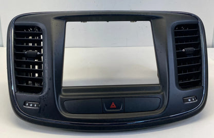 15-17 CHRYSLER 200 DASH RADIO TRIM BEZEL W/ AIR VENT & HAZARD SWITCH 68160143AA