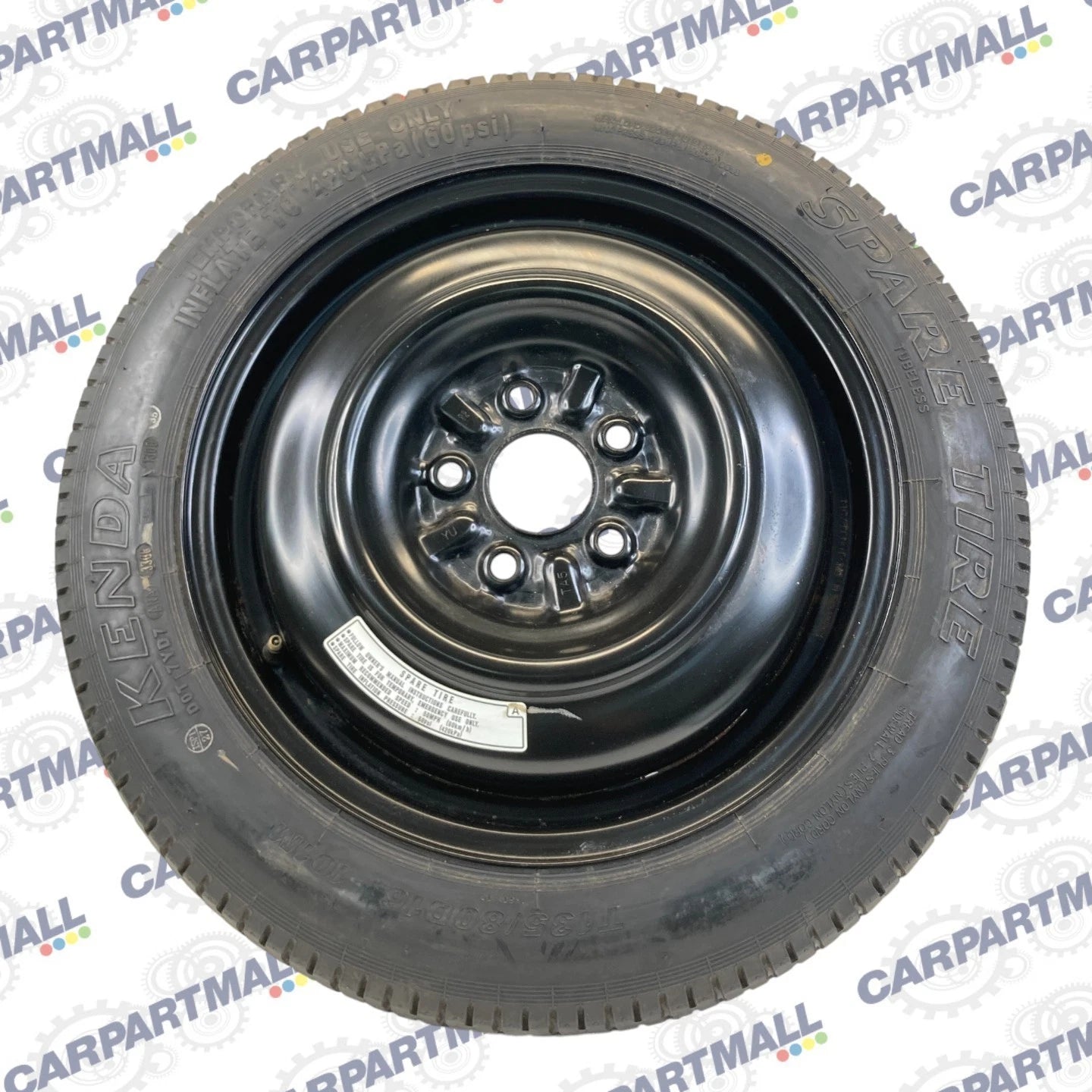 08-12 HONDA ACCORD EMERGENCY SPARE TIRE 16" WHEEL COMPAT DONUT T135/80D16 101M