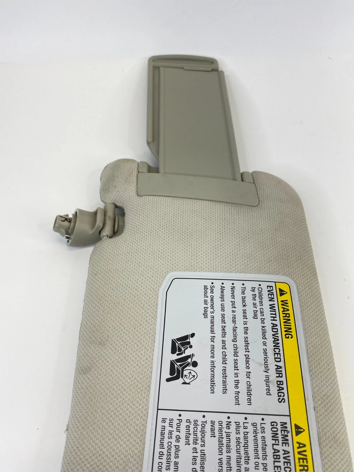 2006-2010 INFINITI M35 M45 RIGHT PASSENGER SUNVISOR SUN VISOR SHADE CLOTH OEM