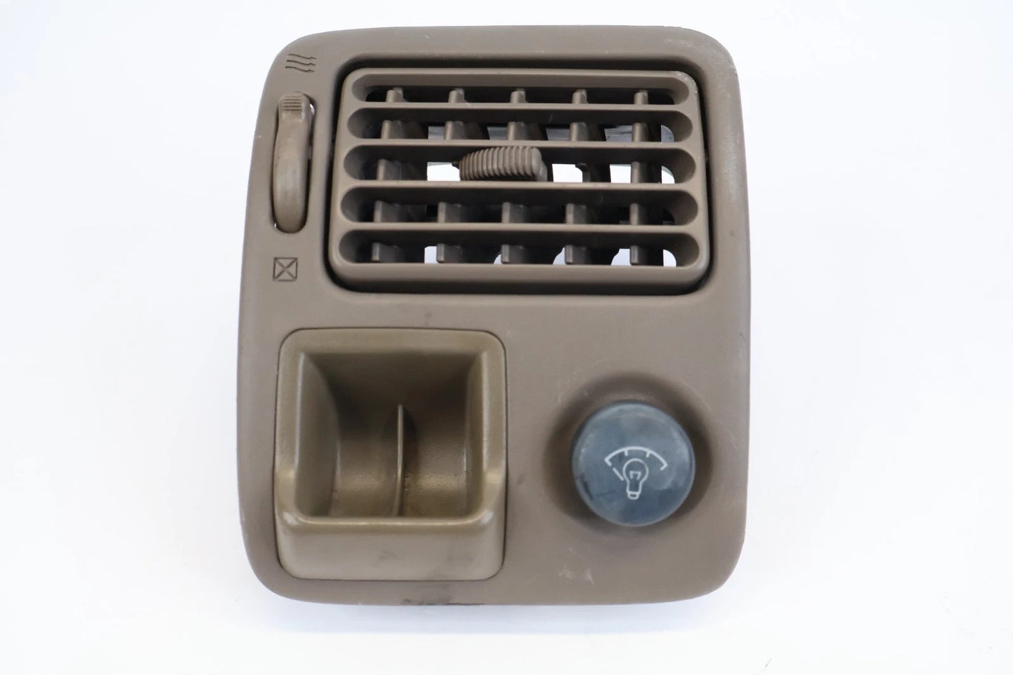 1998-2002 TOYOTA COROLLA DASH LEFT AIR VENT COIN HOLDER DIMMER SWITCH BEIGE OEM
