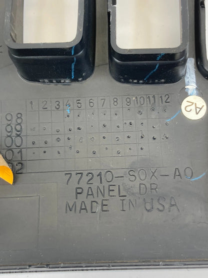99-04 HONDA ODYSSEY FRONT LEFT DRIVER DASH MIRROR BEZEL TRIM PANEL 77210-S0X-A0