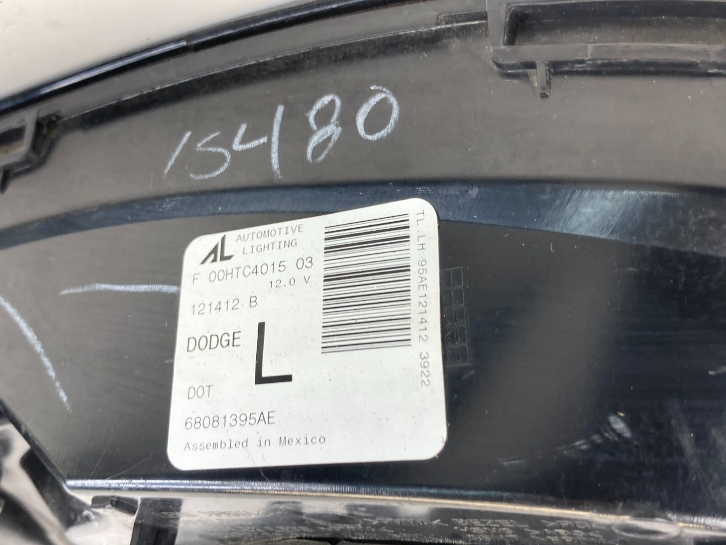 2013-2016 Dodge Dart Left Driver Side Outer Tail Light Taillight 68081395AE OEM