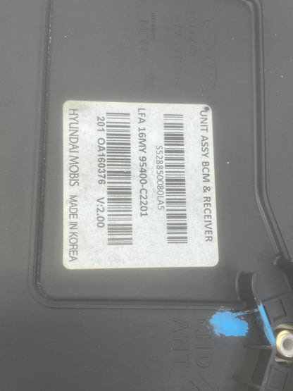 2015-2017 HYUNDAI SONATA 2.4L A/T BODY CONTROL MODULE UNIT BCM 95400-C2201