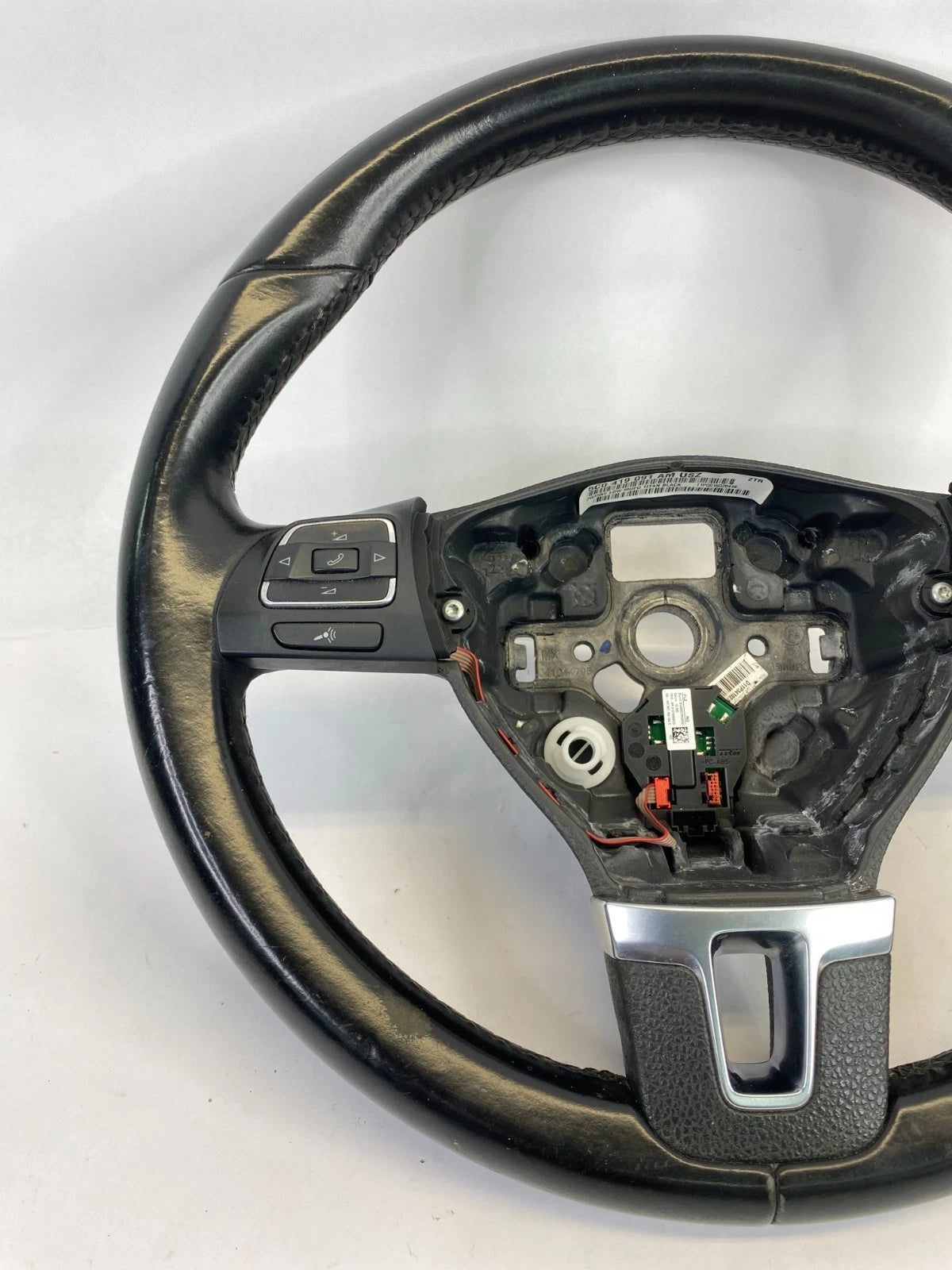 2012-2014 VOLKSWAGEN JETTA LEFT SIDE DRIVER STEERING WHEEL 5C0-419-091-AMUSZ OEM