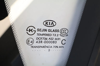 2010-2013 KIA SOUL REAR QUARTER GLASS WINDOW PASSENGER RIGHT SIDE OEM