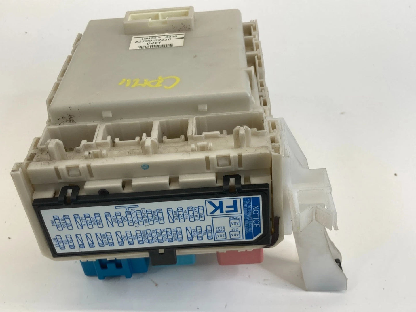 2009-2013 TOYOTA COROLLA 1.8L A/T INTERIOR FUSE RELAY FUSE BOX BLOCK 82730-02210