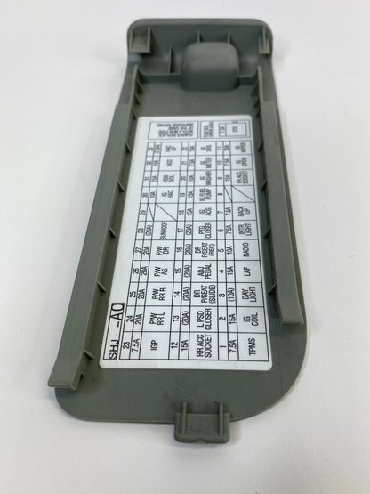 05-10 HONDA ODYSSEY INTERIOR LEFT DASH FUSE BOX COVER LID TRIM PANEL SHJ-A0 OEM