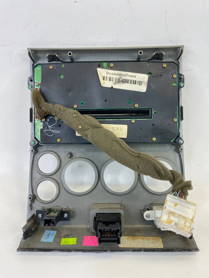 05 06 NISSAN ARMADA CD RADIO PLAYER RECEIVER CLIMATE HEATER CONTROL BEZEL PANEL